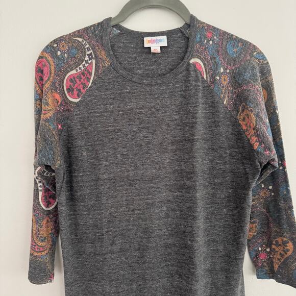 Lularoe Randy Top with Paisley Print - Picture 3 of 6